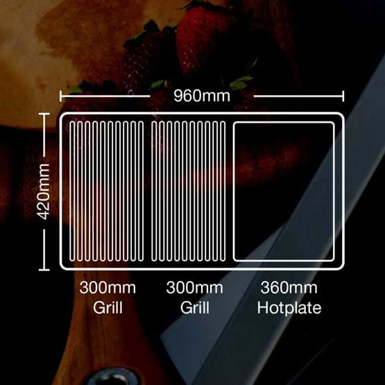 Galaxy Black 6 Burner Built-In BBQ 7