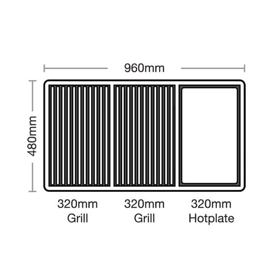 Stainless Steel 6 Burner Built-In BBQ 3