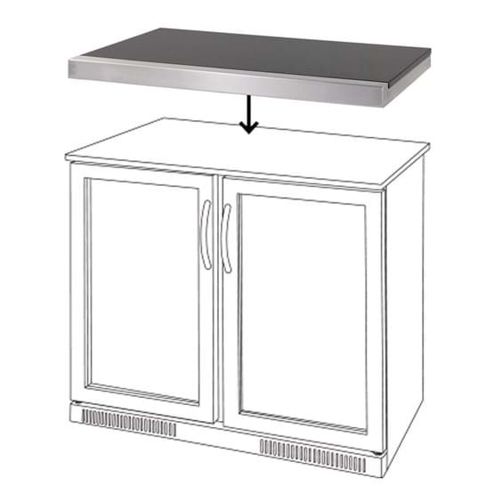 2 Door Bar Fridge Top