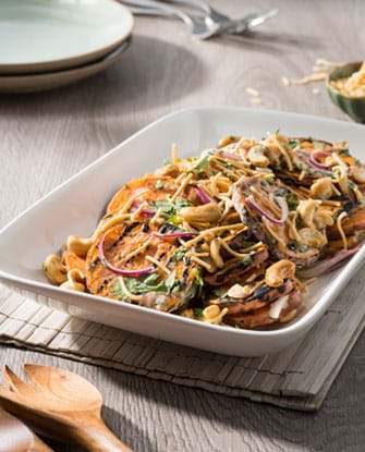 BBQ'd Sweet Potato Salad with Coriander &amp; Lime Mayo