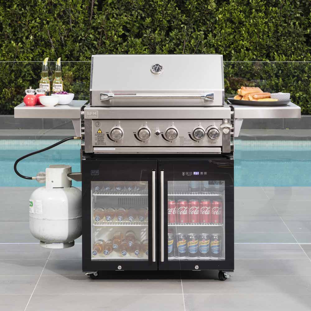 Bfm 4 Burner Bbq And Fridge Gasmate