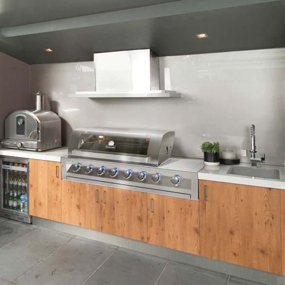 Stainless Steel 6 Burner Built-In BBQ 1