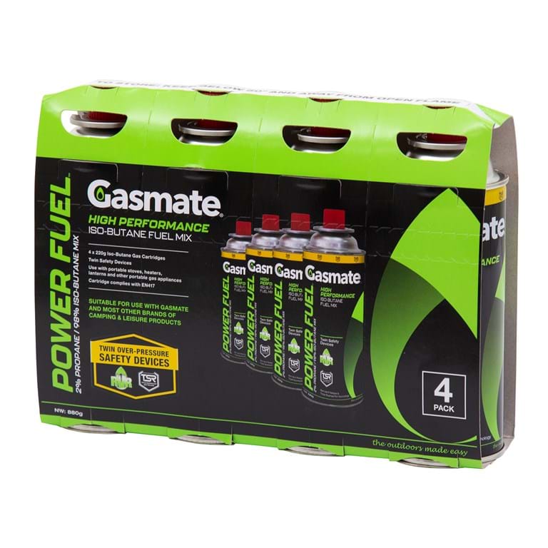 pack 4 butane gas cartridges