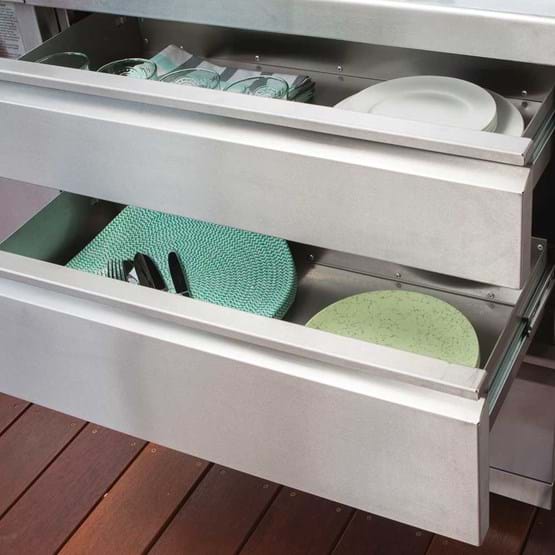Galaxy Stainless 3 Drawer Module 2