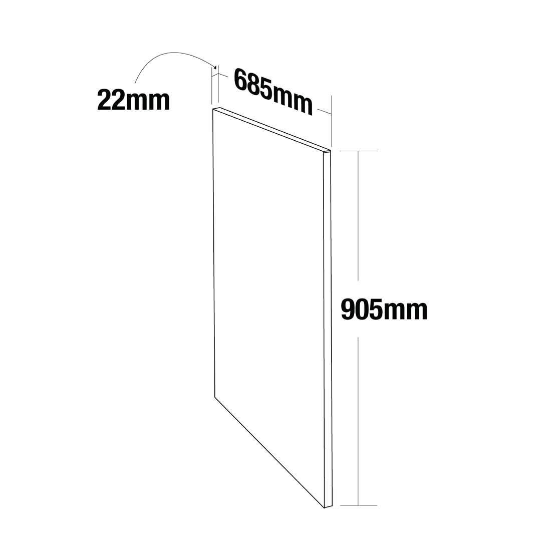Compack Panel Gasmate Compact Laminate End Panels
