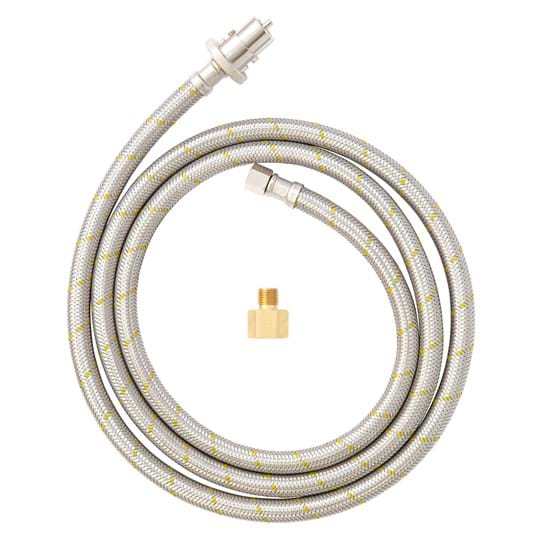 SS Braided Hose 2000mm Male Bayonet