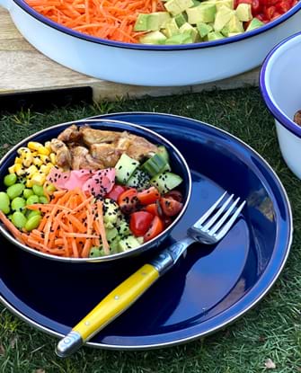 Poke Bowl with Teriyaki Chicken