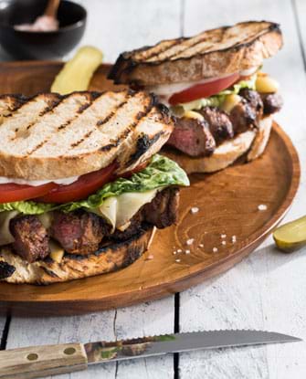 Chargrilled Smoked Paprika Steak Sandwiches