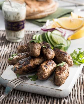 Lamb Koftas with Minted Feta Sauce